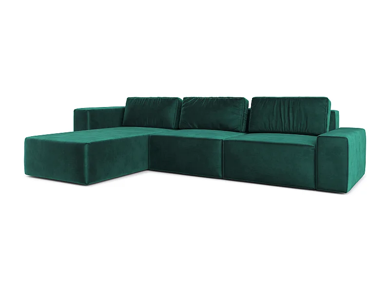 AX LIVING canapé XXL en L Arkleton vert 360 cm – confortable G