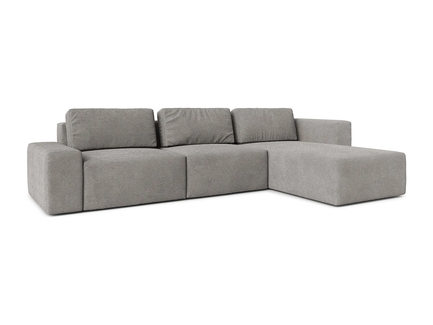 AX LIVING Couch XXL L Form Arkleton Ecksofa Grau 360cm Stil Komfort R