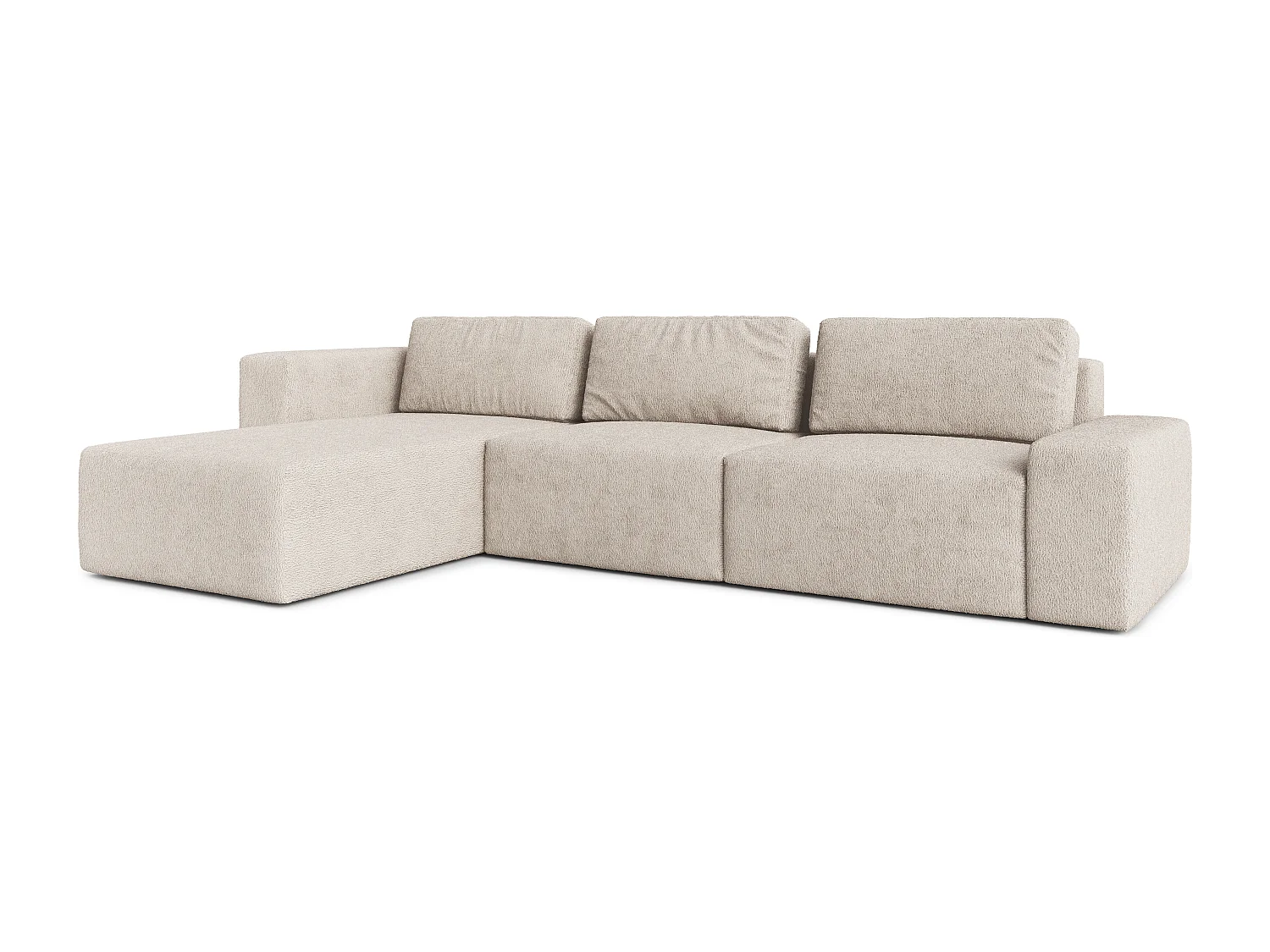 AX LIVING Couch XXL L Form Arkleton Ecksofa Groß Beige 360cm Komfort L