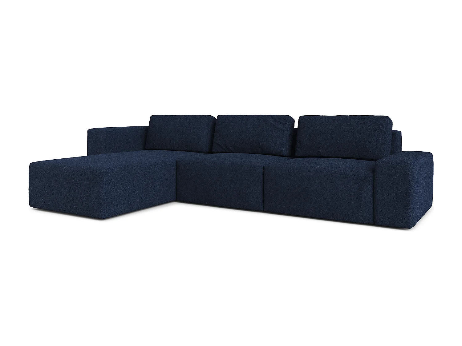 AX LIVING Couch XXL L Form Arkleton Eckcouch Blau 360 cm – Modern L