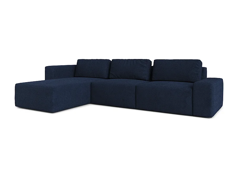 AX LIVING Couch XXL L Form Arkleton Eckcouch Blau 360 cm – Modern L