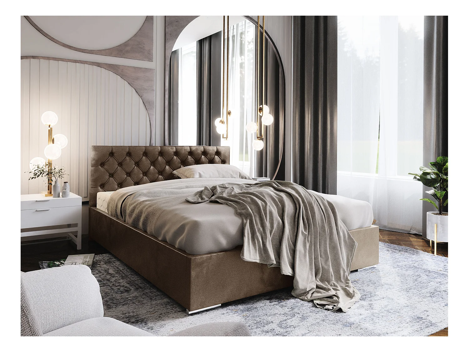 Polsterbett DANILO 160x200 monolith 15