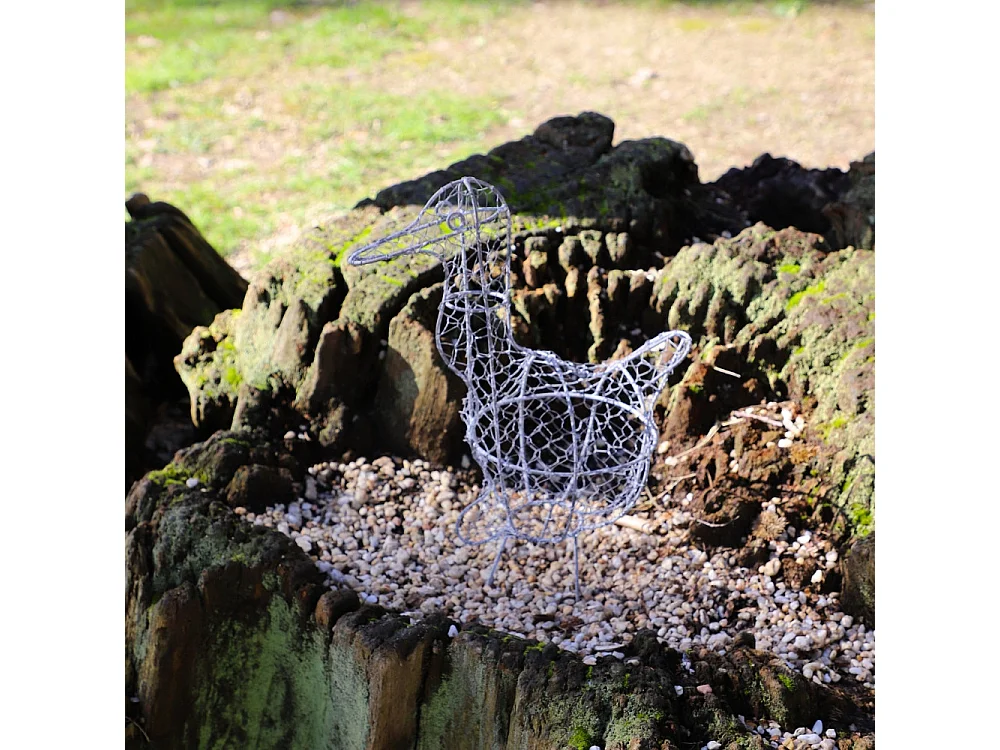 ~ Taupière en métal gris 34 x 18 x 42 cm