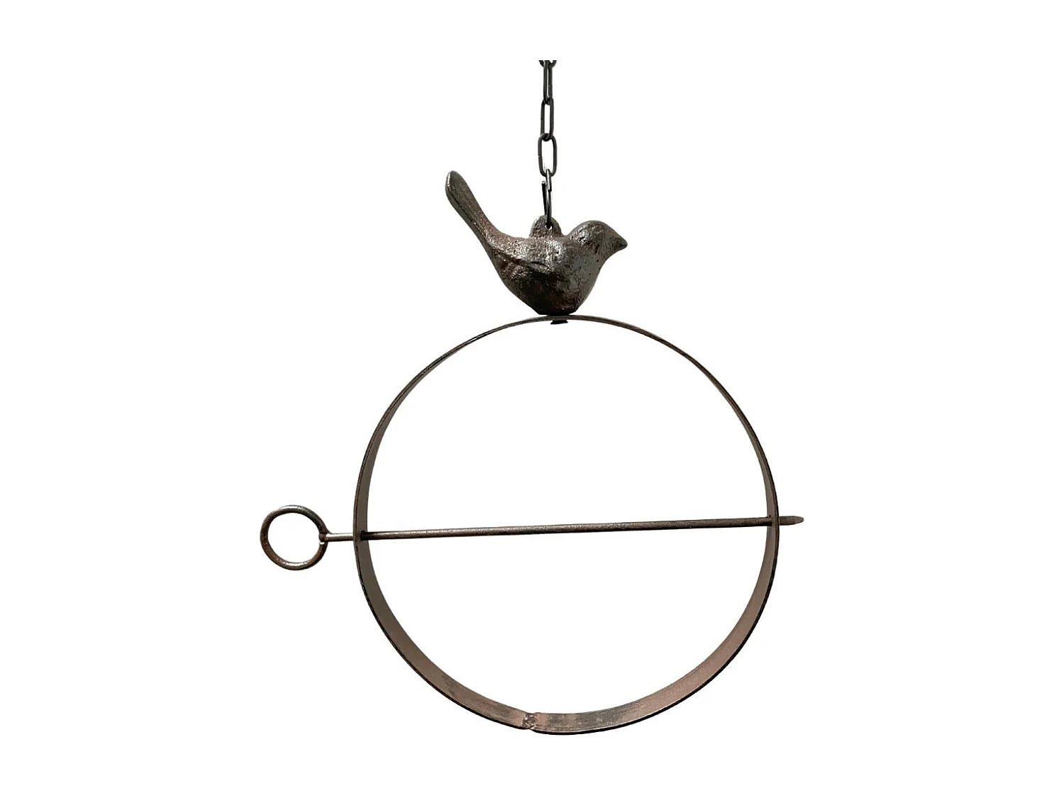 ° Support en métal et en fonte marron 18 x 39.5 cm