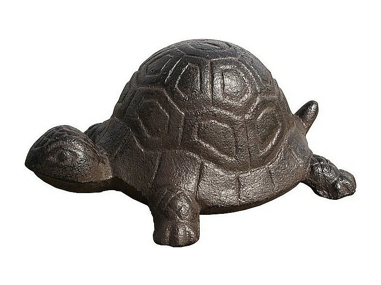 Tortue cache-clé en fonte marron 11.5 x 7 x 5 cm