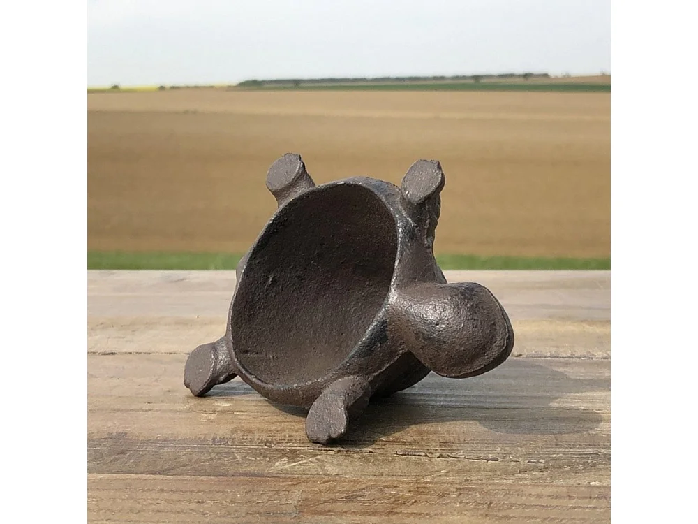 Tortue cache-clé en fonte marron 11.5 x 7 x 5 cm