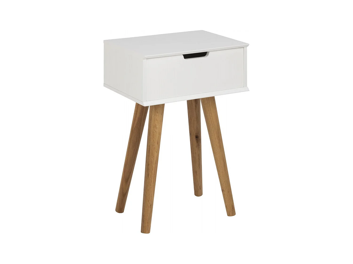 Table de chevet scandinave blanc LOKKA