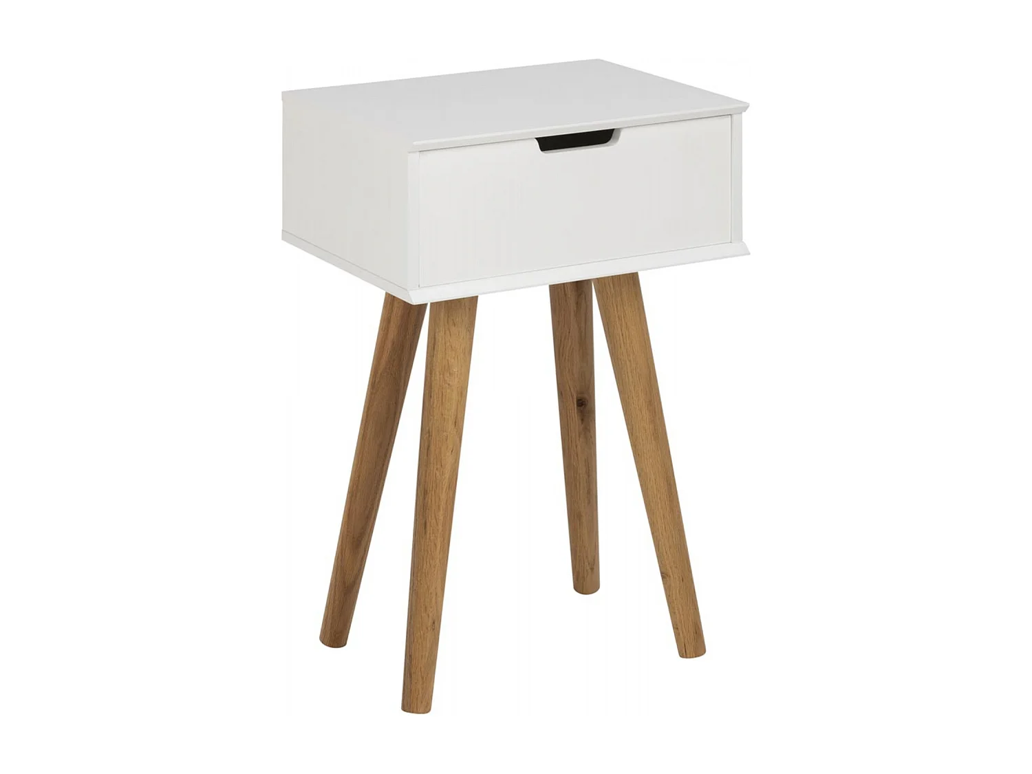 Table de chevet scandinave blanc LOKKA