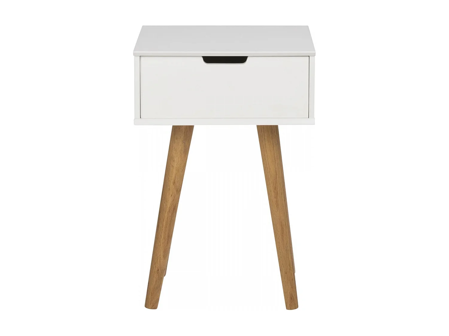 Table de chevet scandinave blanc LOKKA
