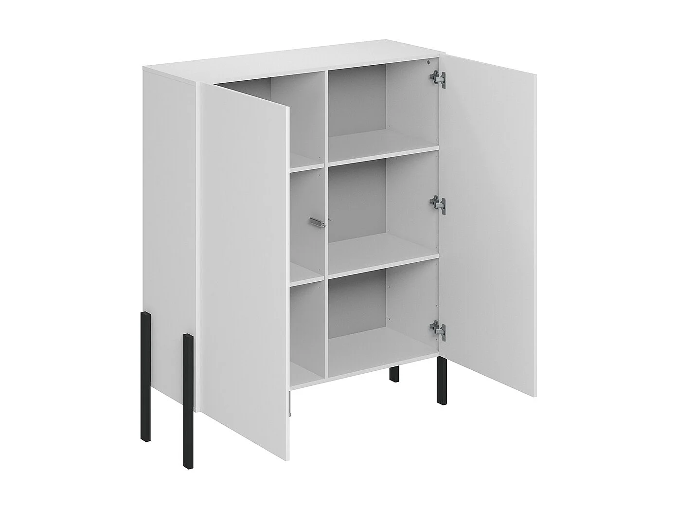 Buffet haut 2 portes Bérénice Blanc