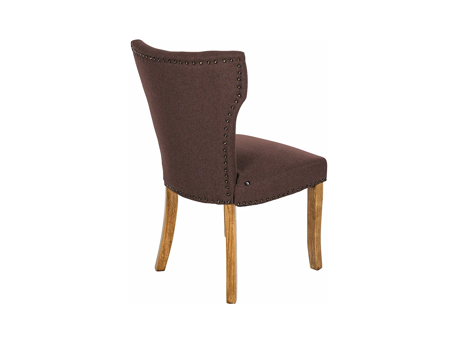 chaise salle à manger - Tissu & Antique clair - Marron - Zadar