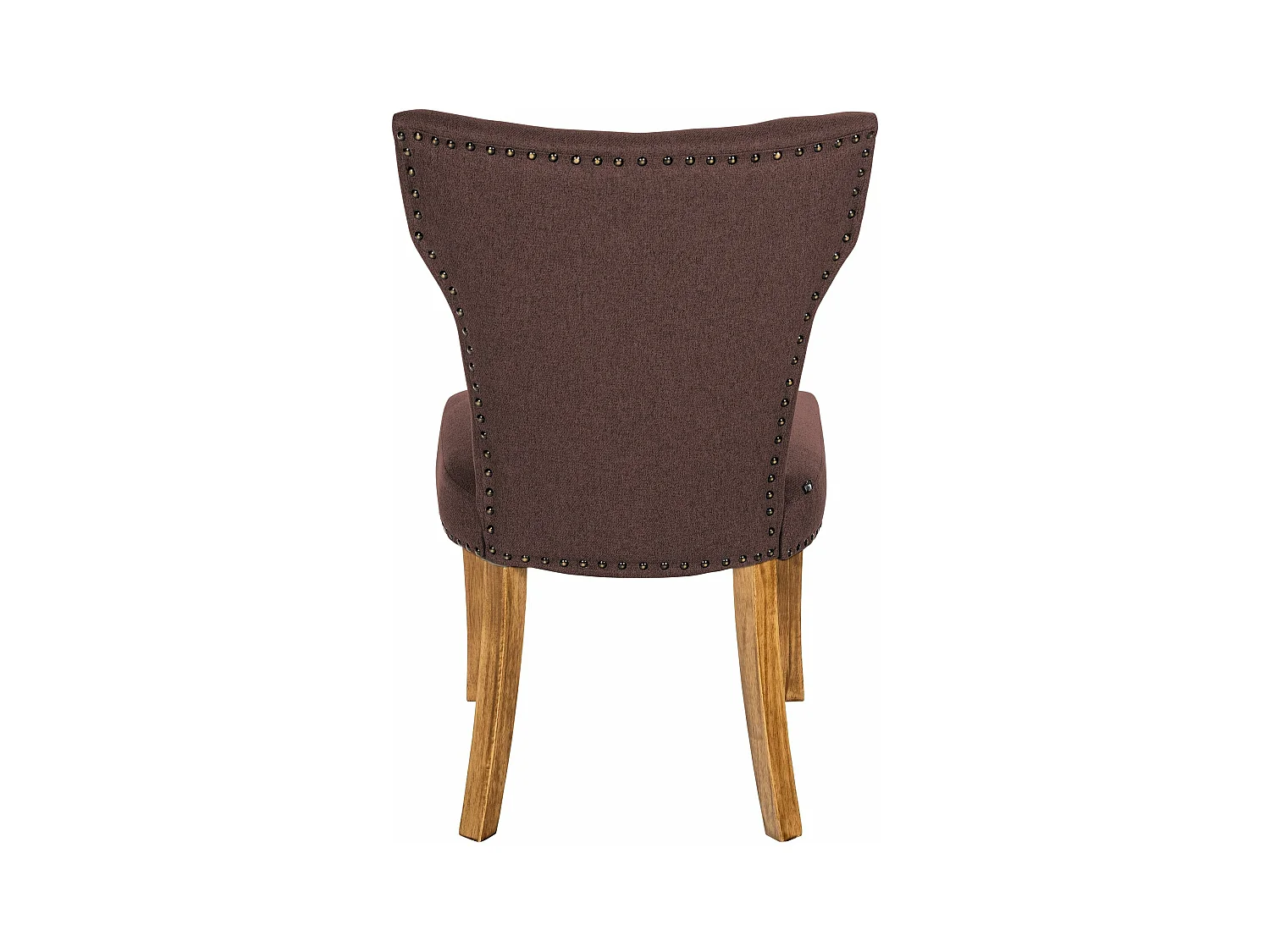 chaise salle à manger - Tissu & Antique clair - Marron - Zadar