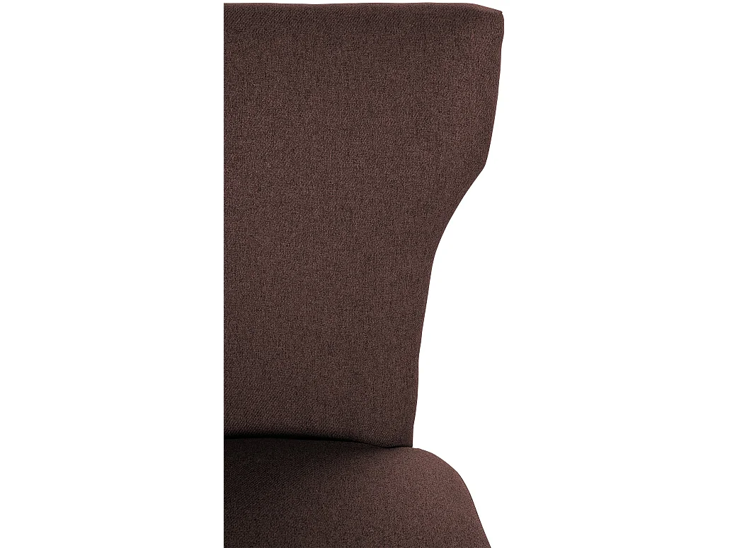 chaise salle à manger - Tissu & Antique clair - Marron - Zadar