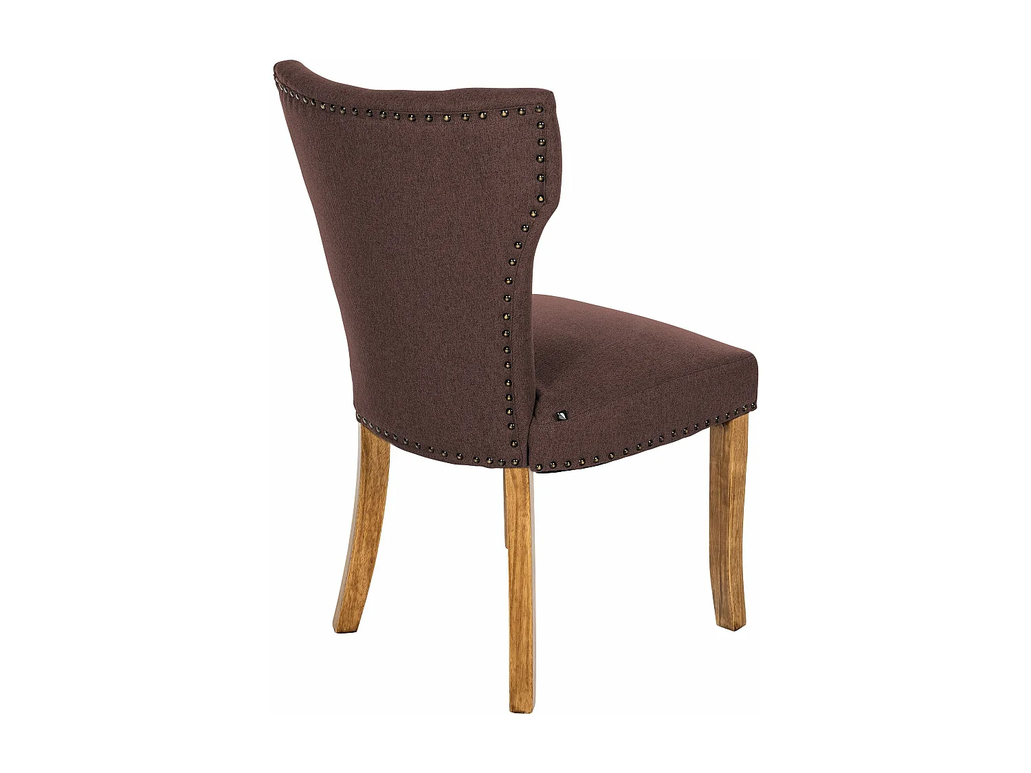 chaise salle à manger - Tissu & Antique clair - Marron - Zadar