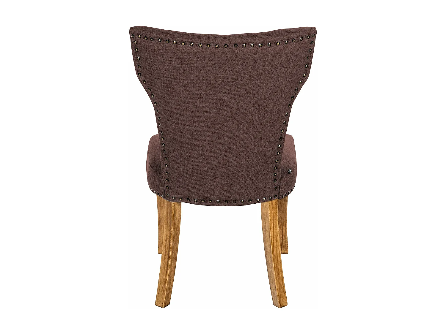 chaise salle à manger - Tissu & Antique clair - Marron - Zadar