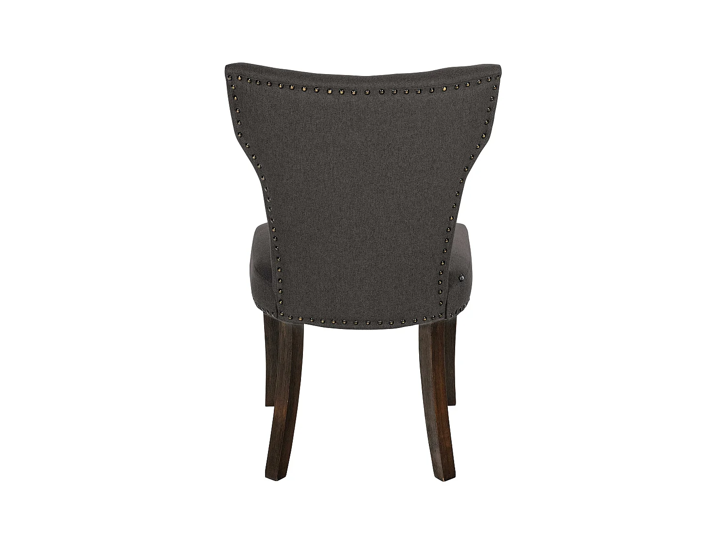 chaise salle à manger - Tissu & Antique foncé - Gris foncé - Zadar