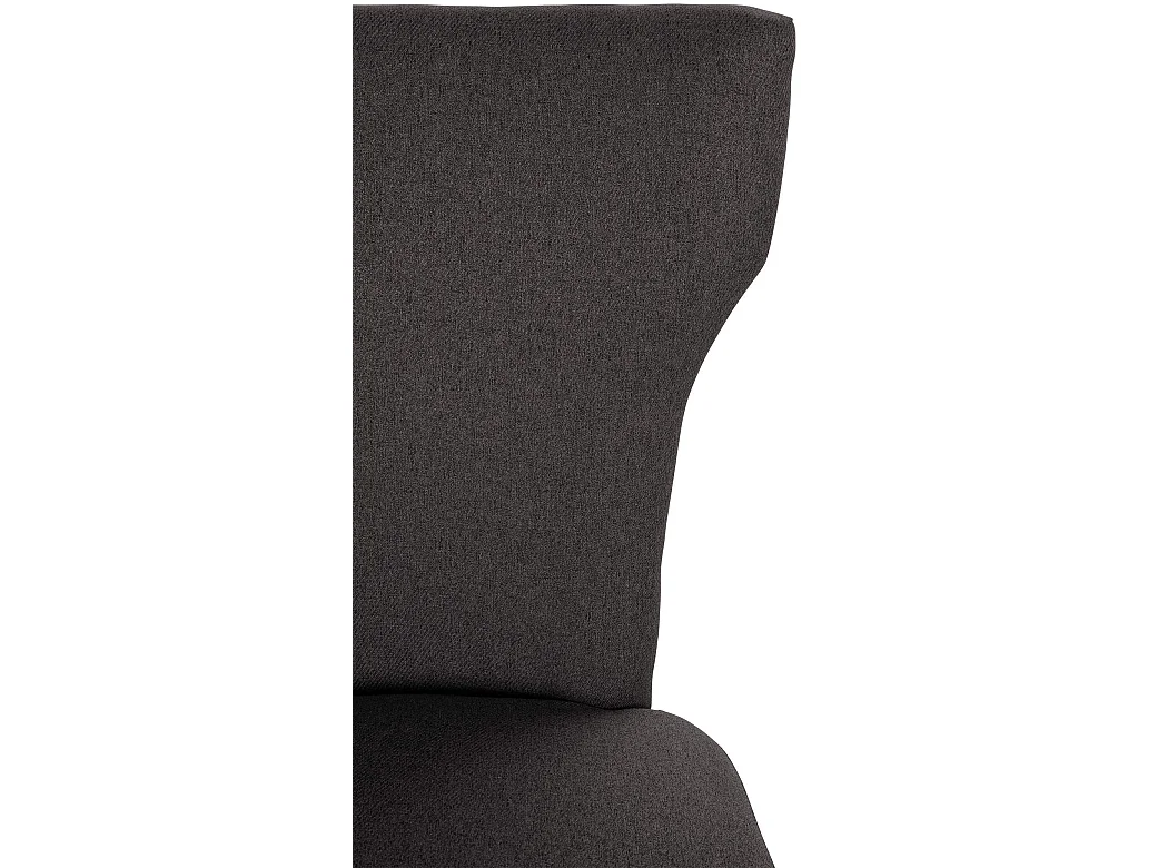 chaise salle à manger - Tissu & Antique foncé - Gris foncé - Zadar