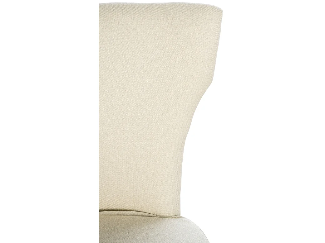 Lot de 2  chaise salle à manger - Tissu & Antique foncé - Crème - Zadar