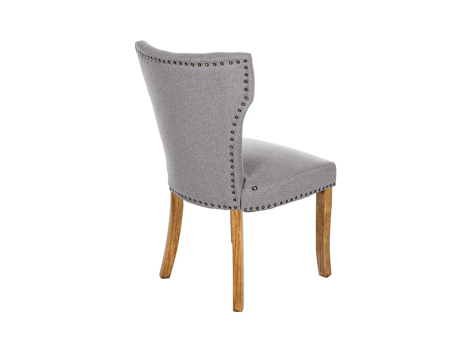 chaise salle à manger - Tissu & Antique clair - Gris - Zadar