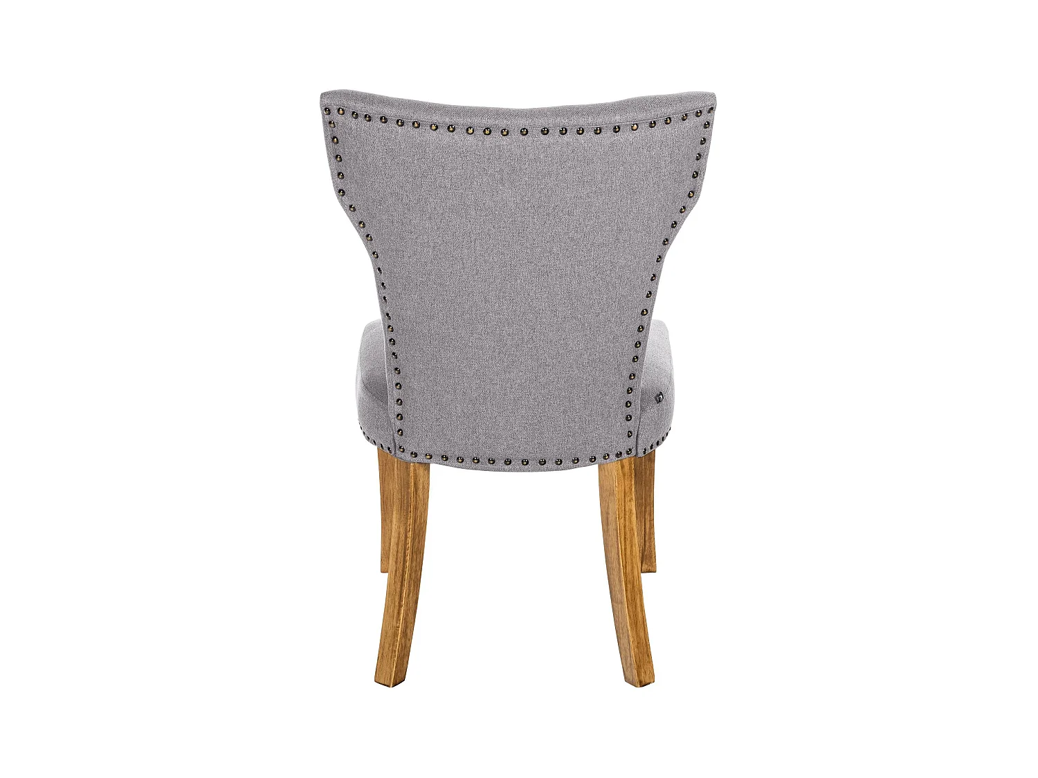 chaise salle à manger - Tissu & Antique clair - Gris - Zadar