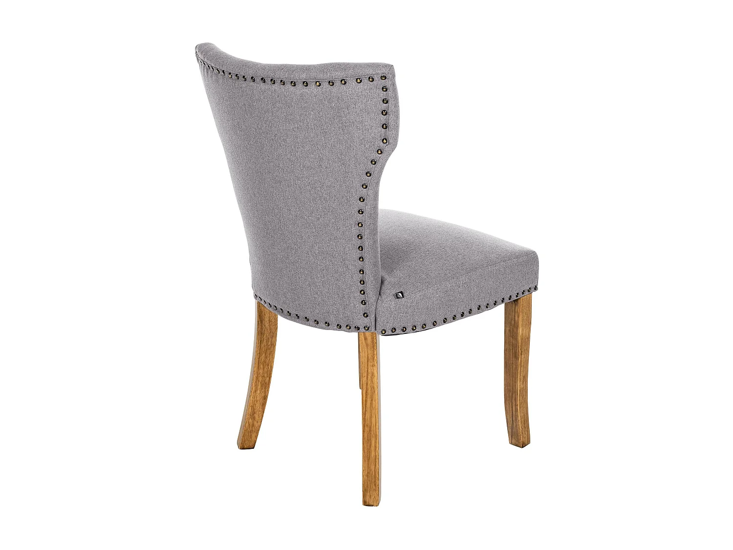 chaise salle à manger - Tissu & Antique clair - Gris - Zadar