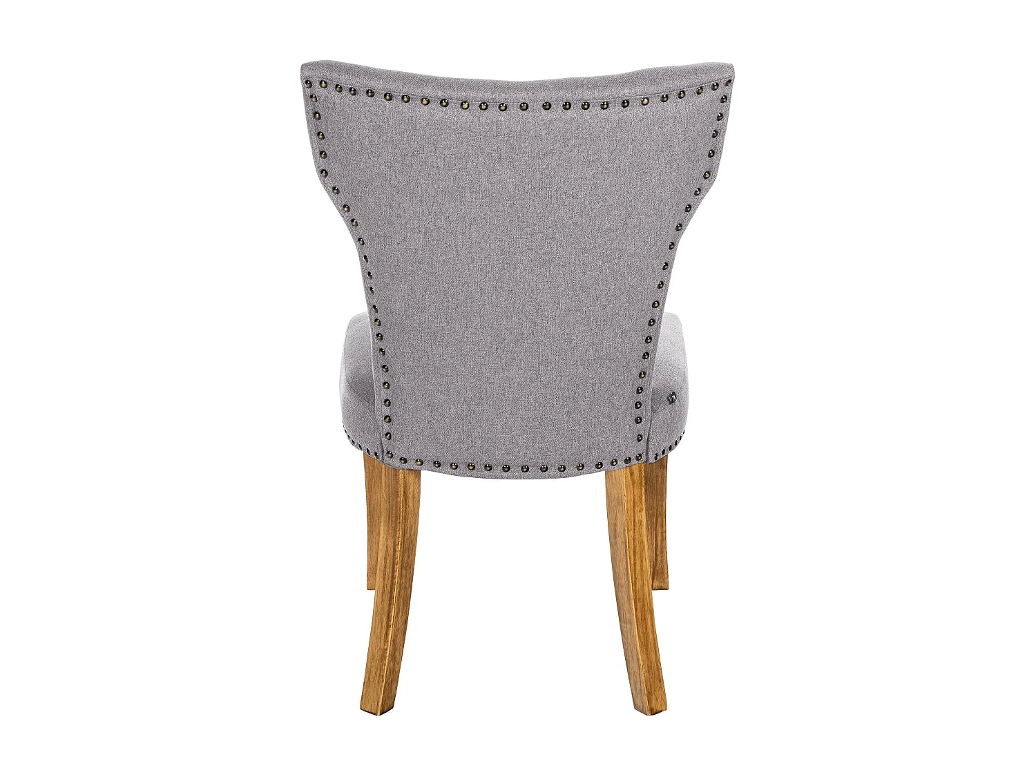 chaise salle à manger - Tissu & Antique clair - Gris - Zadar