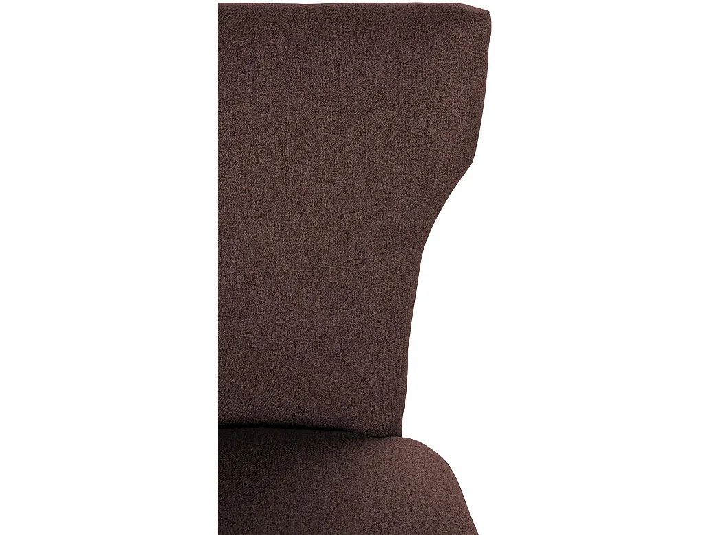 chaise salle à manger - Tissu & Antique foncé - Marron - Zadar