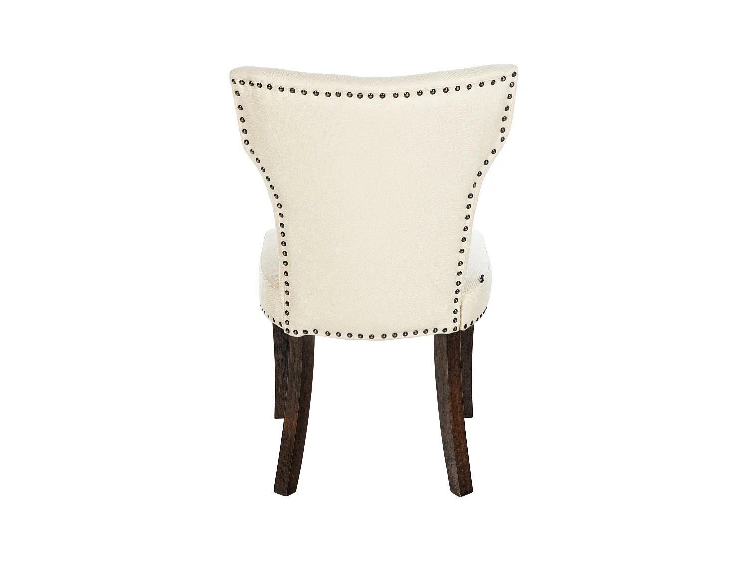 chaise salle à manger - Tissu & Antique foncé - Crème - Zadar