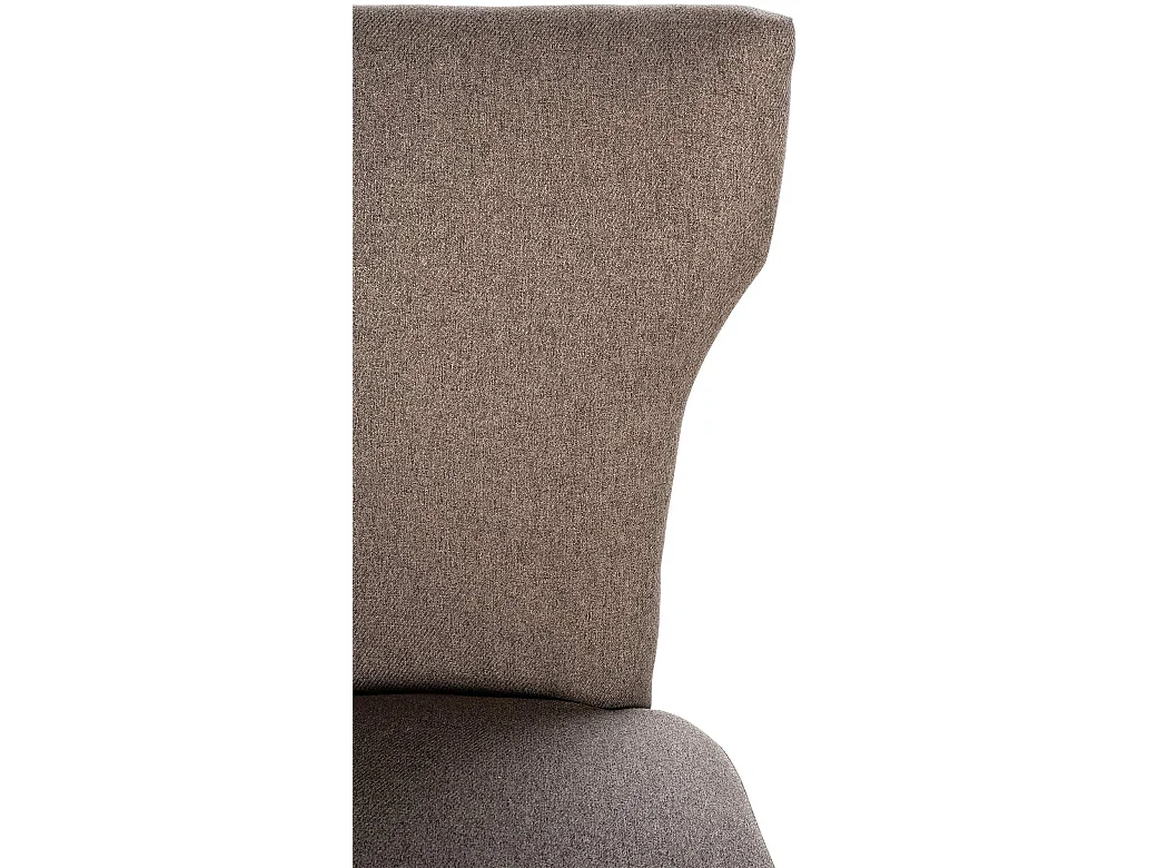 chaise salle à manger - Tissu & Antique foncé - Taupe - Zadar