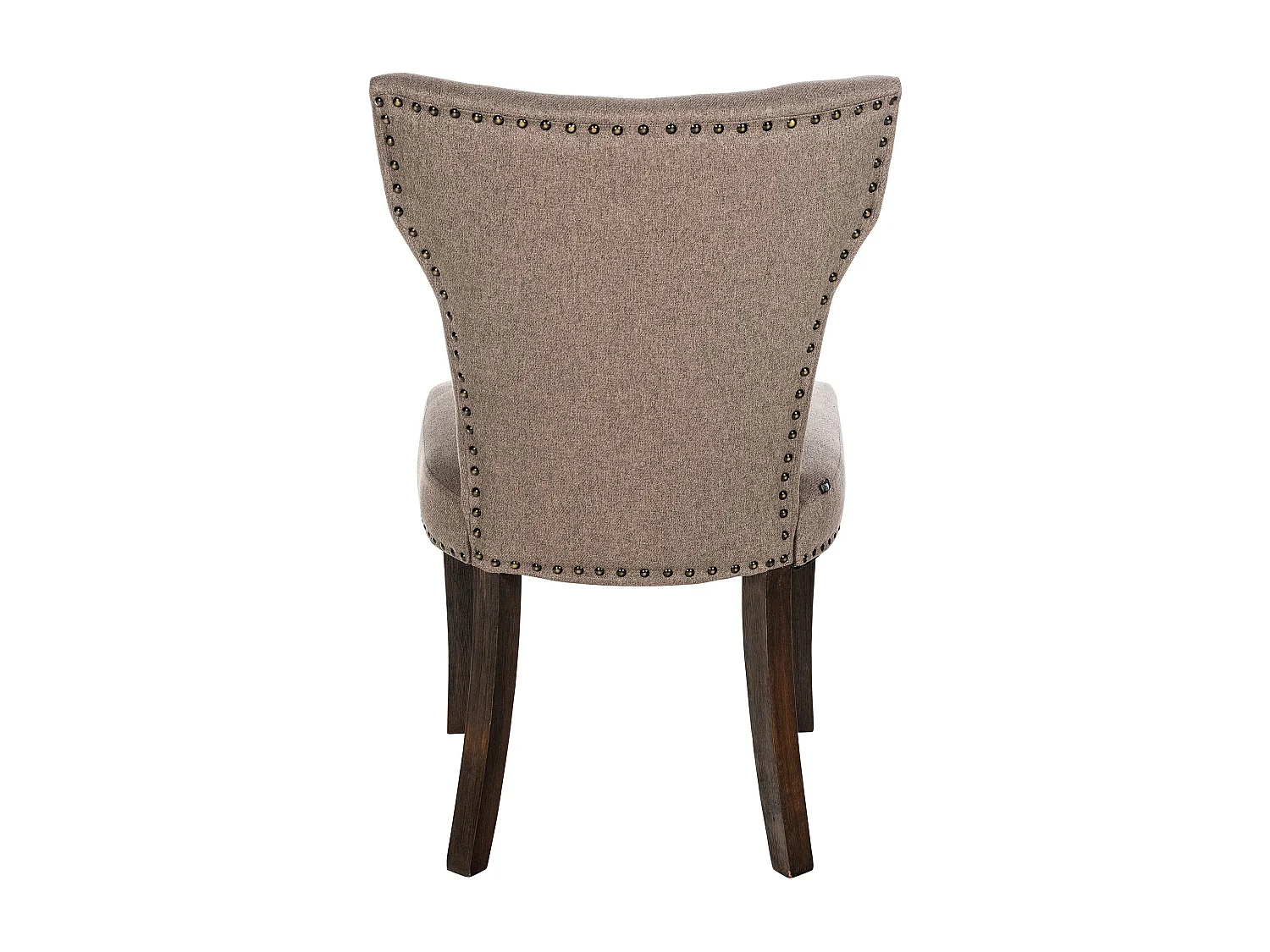 chaise salle à manger - Tissu & Antique foncé - Taupe - Zadar