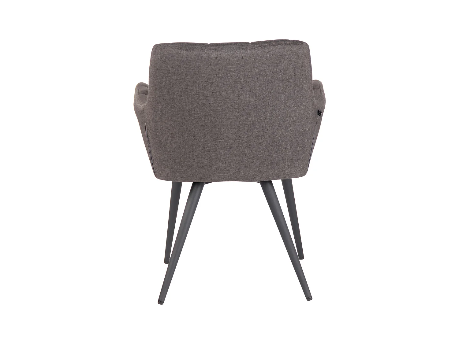 chaises avec accoudoirs - Tissu & Blanc - Gris foncé - Lyss