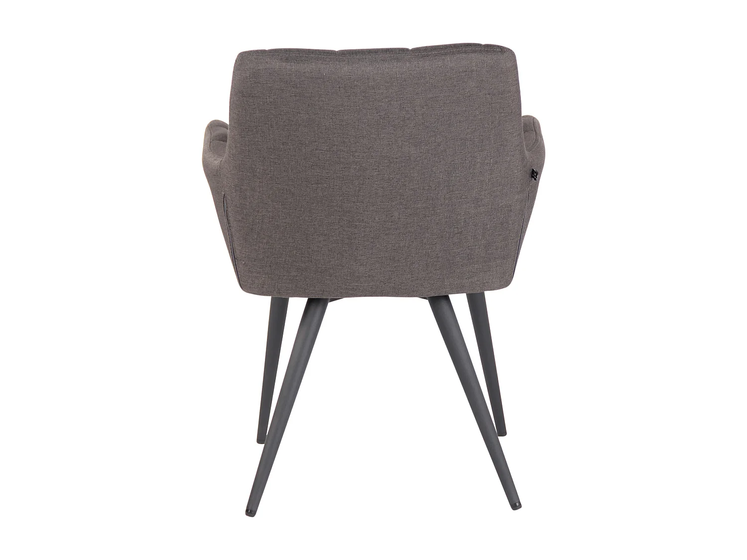 chaises avec accoudoirs - Tissu & Blanc - Gris foncé - Lyss