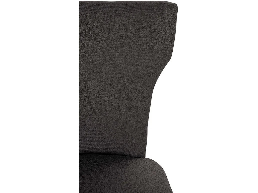 chaise salle à manger - Tissu & Antique clair - Gris foncé - Zadar