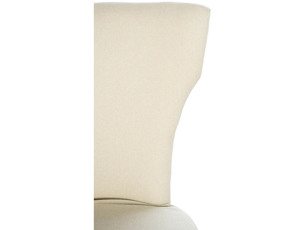 chaise salle à manger - Tissu & Antique clair - Crème - Zadar