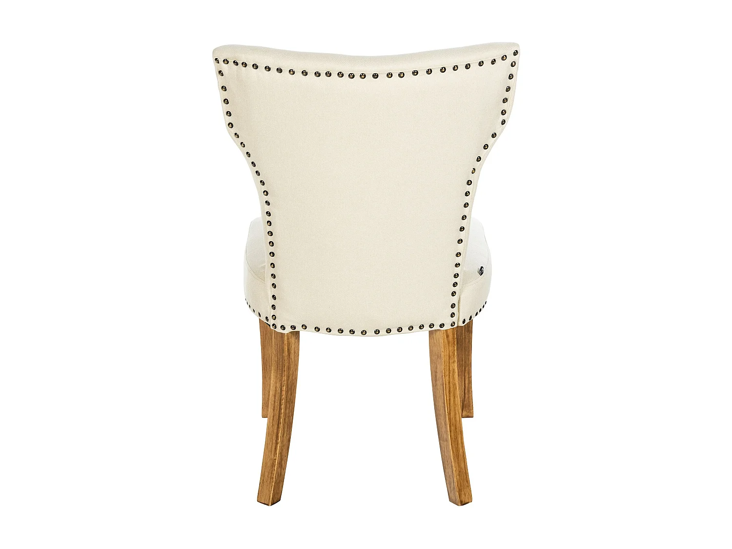 chaise salle à manger - Tissu & Antique clair - Crème - Zadar