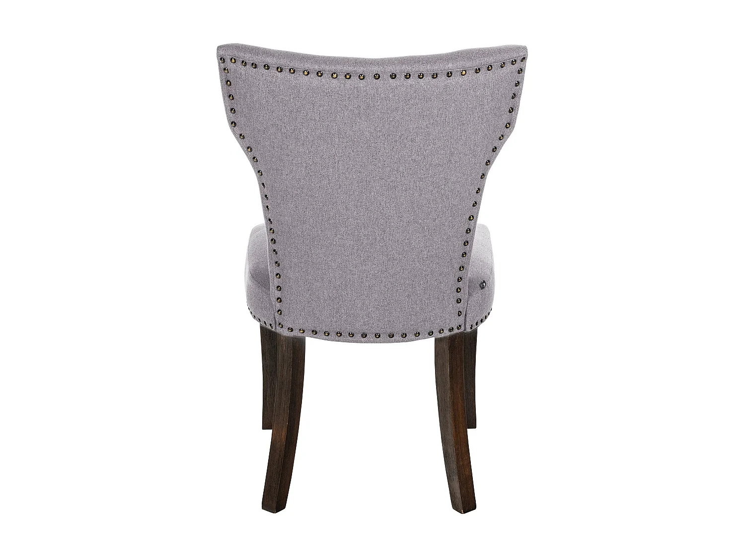 chaise salle à manger - Tissu & Antique foncé - Gris - Zadar