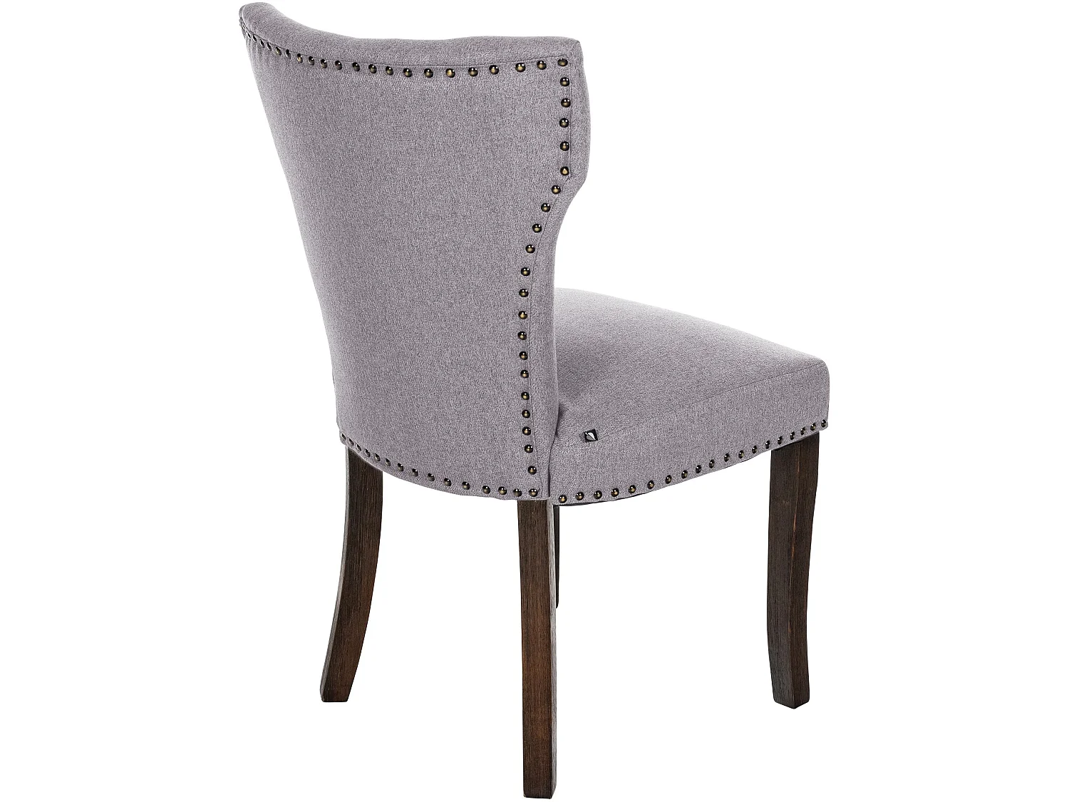 chaise salle à manger - Tissu & Antique foncé - Gris - Zadar