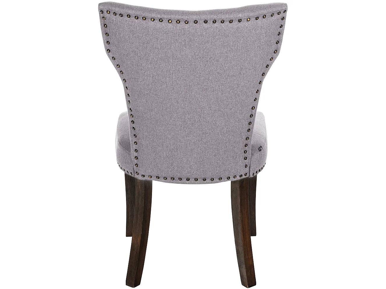 chaise salle à manger - Tissu & Antique foncé - Gris - Zadar