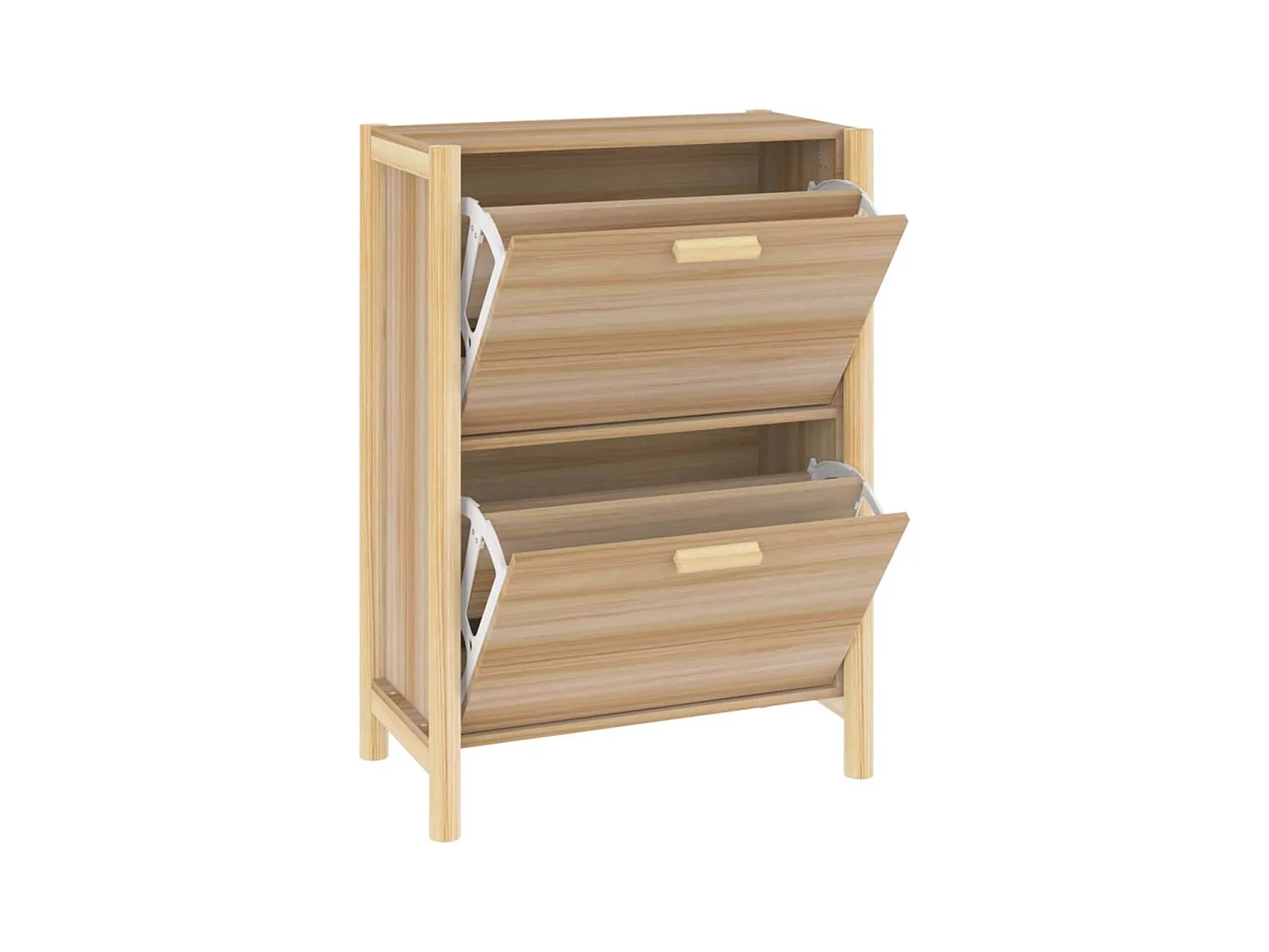 VidaXL Armoire à Chaussures en Bois d'Ingénierie 57,5x33x80 cm Naturel