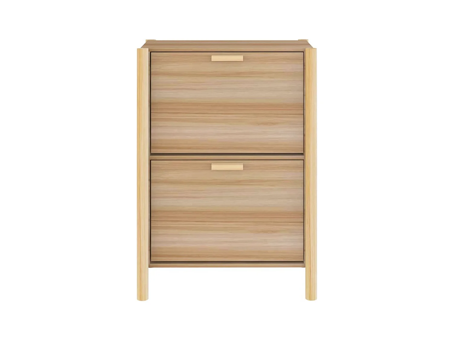 VidaXL Armoire à Chaussures en Bois d'Ingénierie 57,5x33x80 cm Naturel