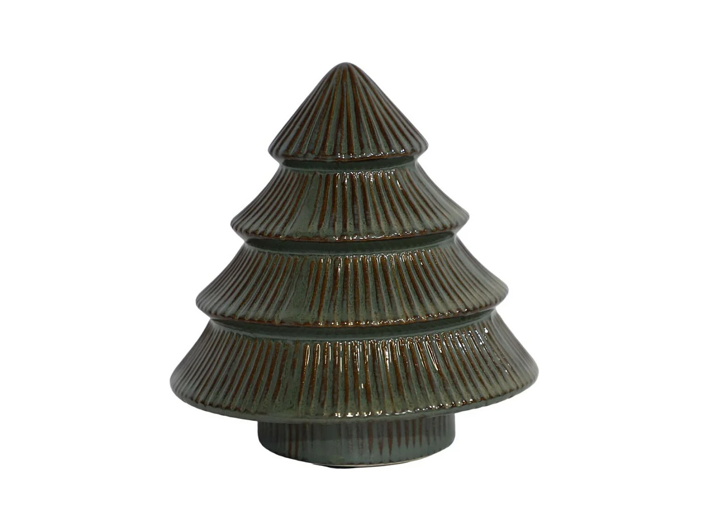 Sapin en céramique émaillée verte Ø9.5 x 10.5 cm