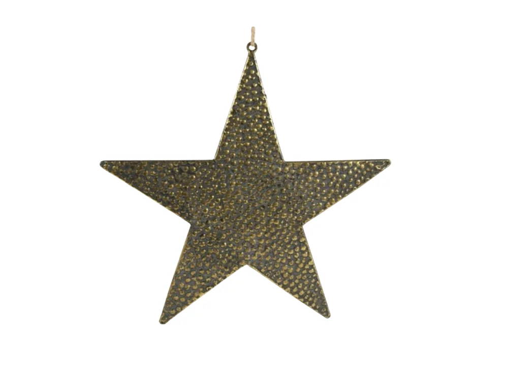 Étoile en métal doré 36.5 cm