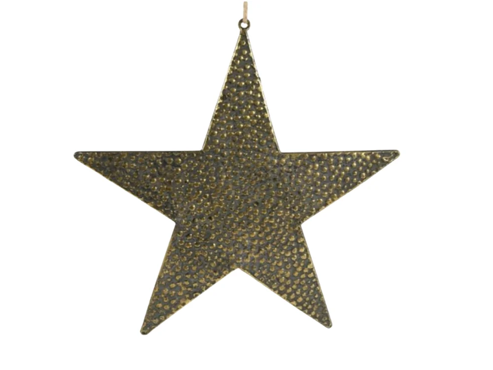 Étoile en métal doré 36.5 cm