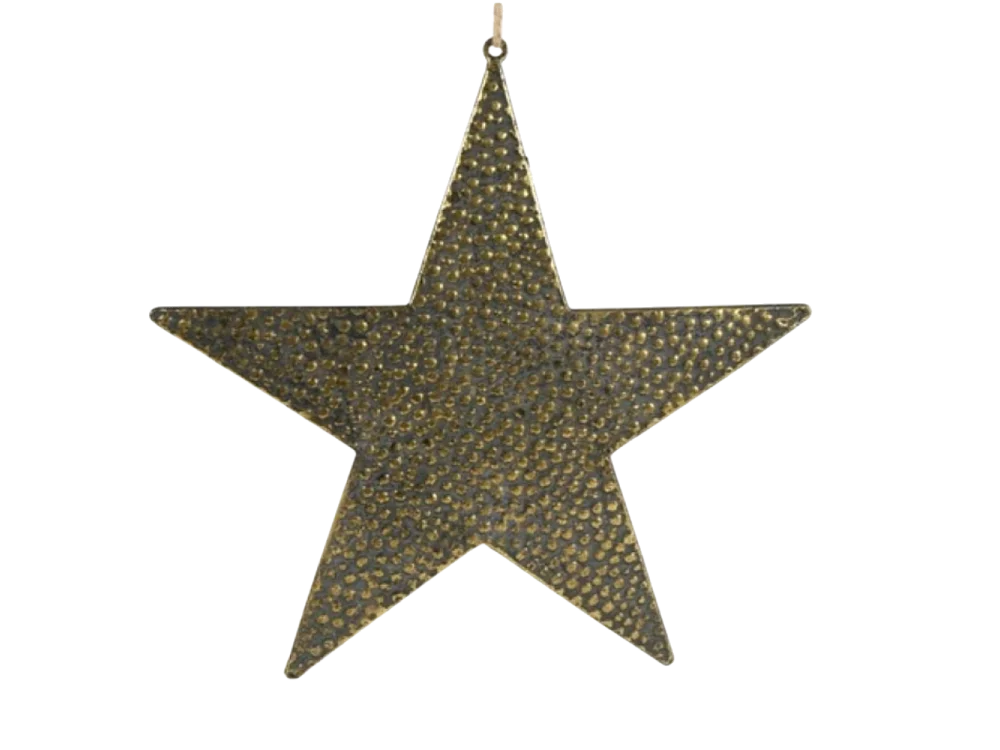 Étoile en métal doré 36.5 cm