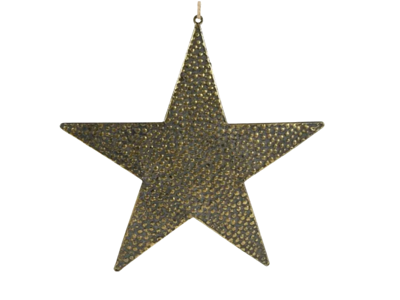 Étoile en métal doré 36.5 cm
