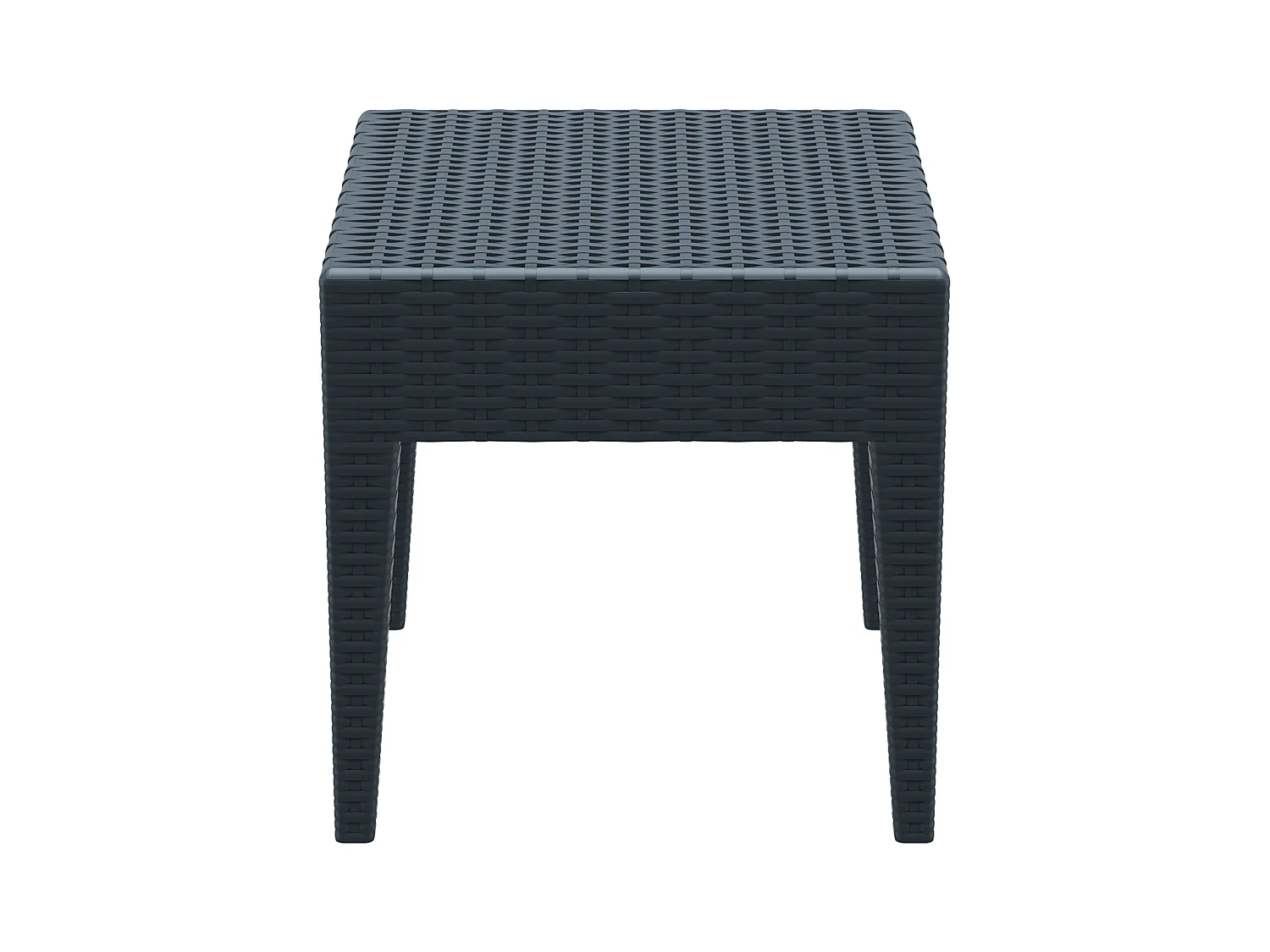 Table d'appoint - carré - Plastique - 45 x 45 cm - Gris foncé - Miami