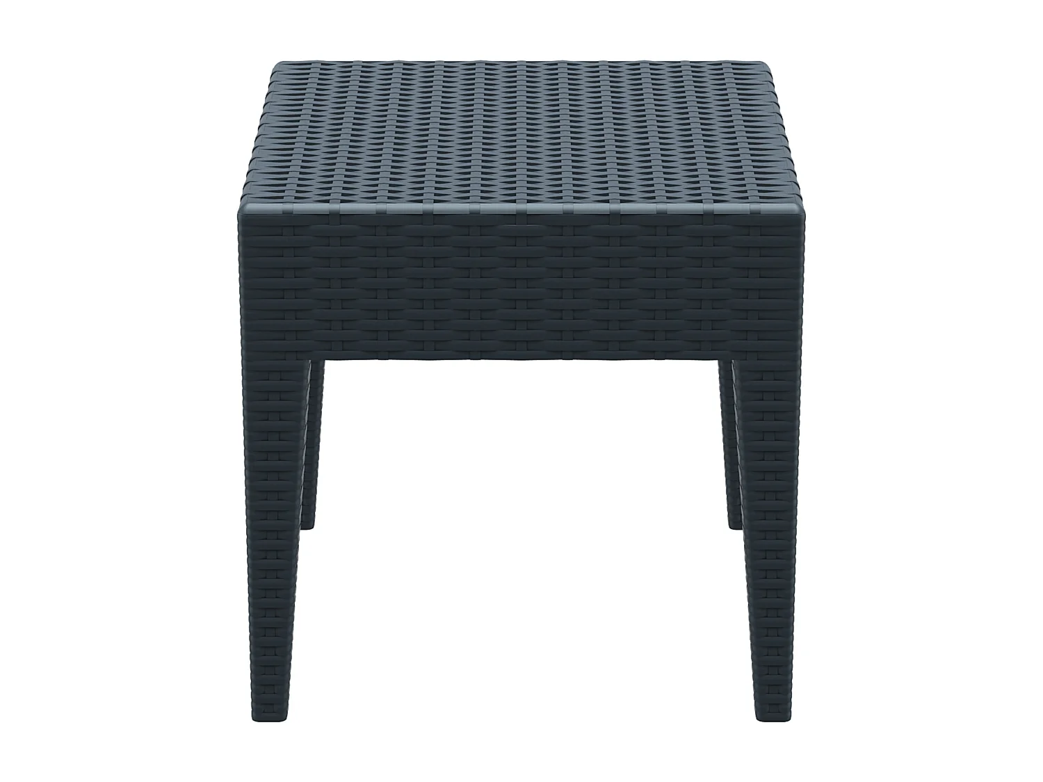 Table d'appoint - carré - Plastique - 45 x 45 cm - Gris foncé - Miami