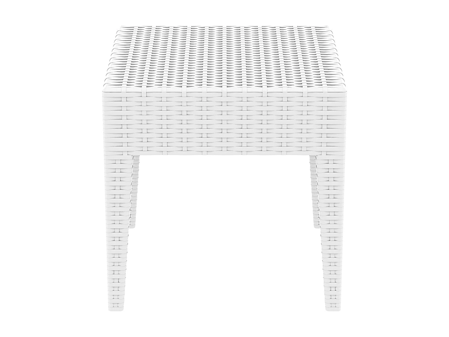 Table d'appoint - carré - Plastique - 45 x 45 cm - Blanc - Miami