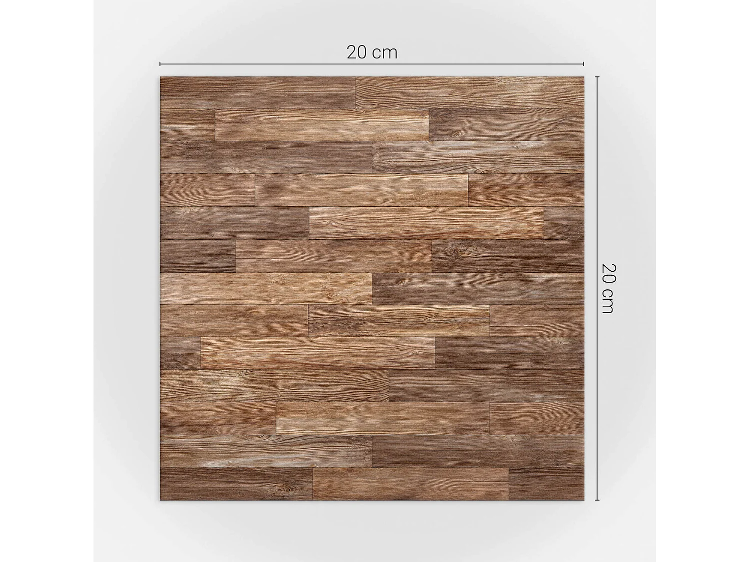 Selbstklebende Wandfliesen, Wandverkleidung innen - 20x20x20 - Dielenmuster