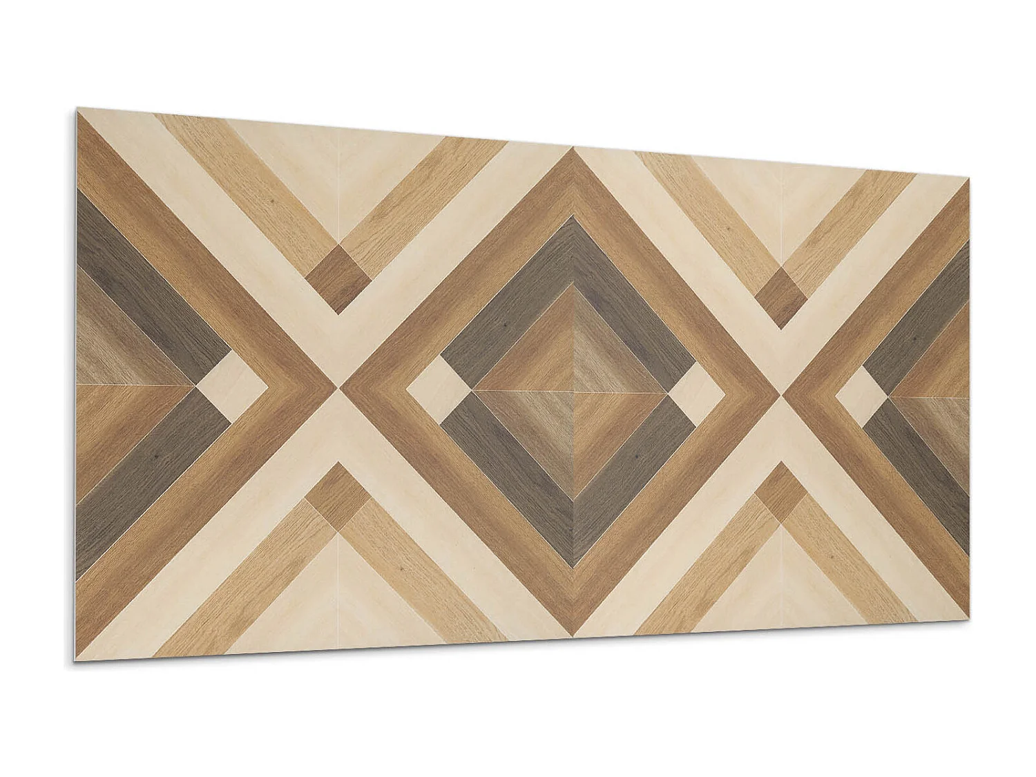 Wandpaneel selbstklebend, Wandverkleidung innen - 10x40x20 cm - Geometrisches Karomuster